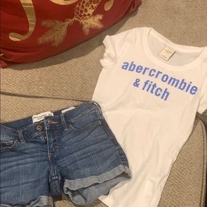 Abercrombie and Fitch kids shorts and shirt